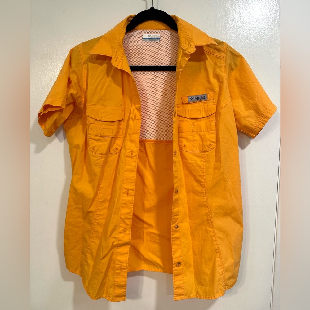 Columbia PFG (Women’s Medium) Yellow/Orange Outdoor Top (hiking/boating/fishing)